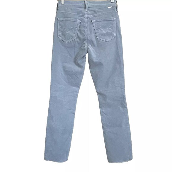 MOTHER Mid Rise Dazzler Ankle Fray Hopscotch Corduroy Pants Jeans Size 25 - Picture 3 of 13